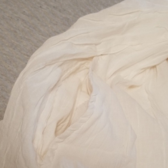 Free People Xs/S NWT Clara Maxi Dress Ivory Off White Lace pocket Delicate Loose - Picture 16 of 16